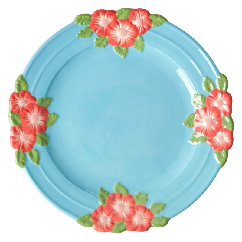Piatto grande con fiori - immagine 2