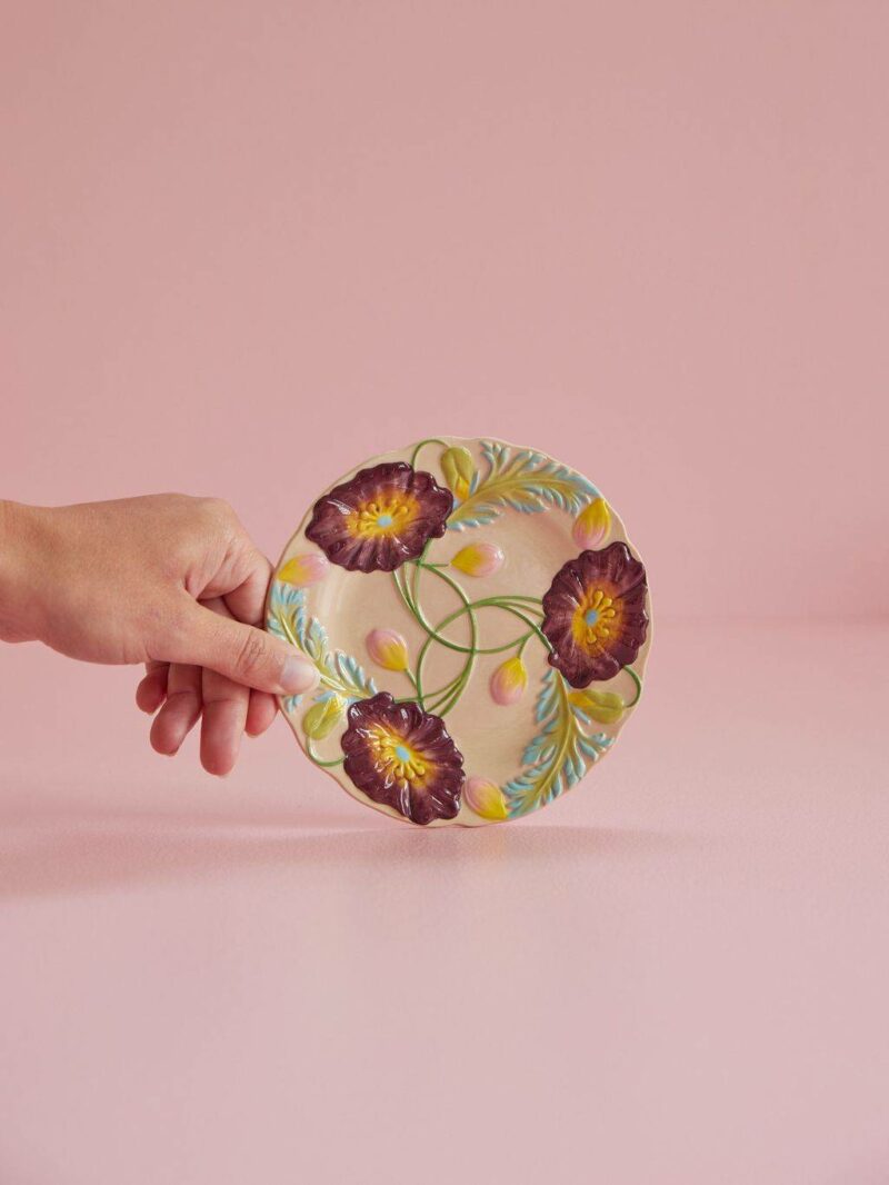 Piatto piccolo con fiori - immagine 2