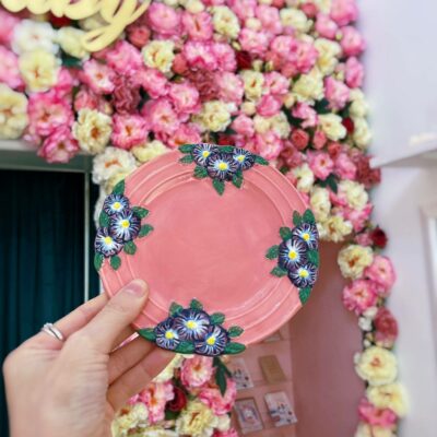Piatto piccolo con fiori