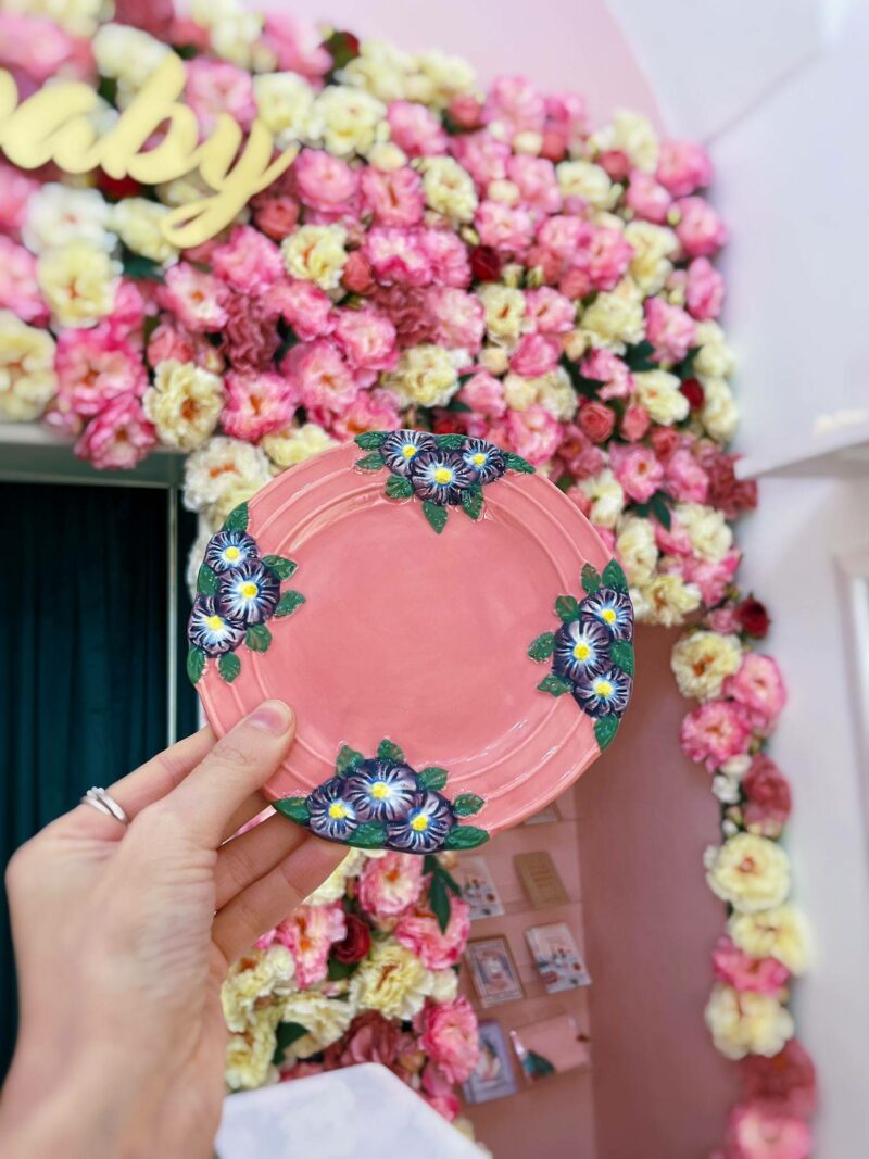 Piatto piccolo con fiori