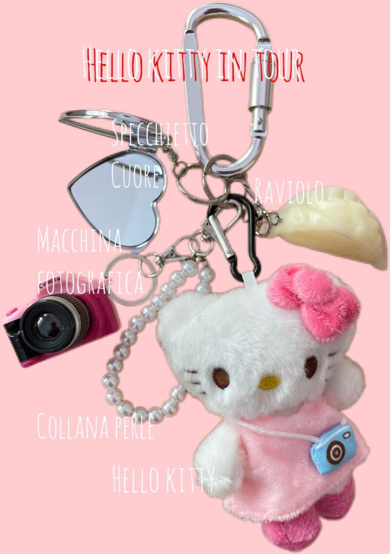 Ciondolo da borsa Hello Kitty in tour