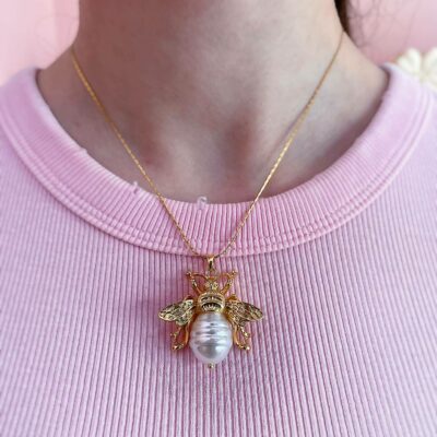 Collana Ape con perla