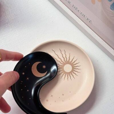 Piattino due pezzi Yin e Yang