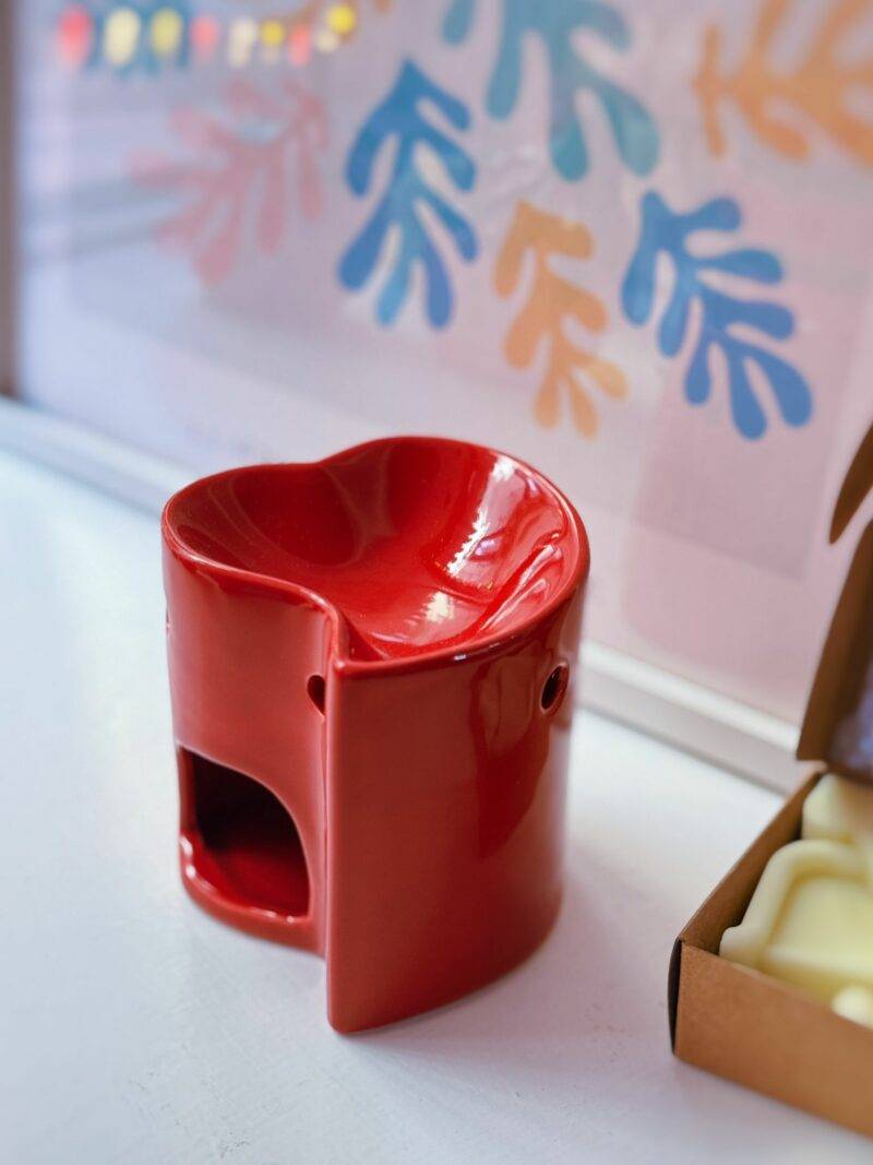 Bruciatore di essenze cuore rosso - immagine 2