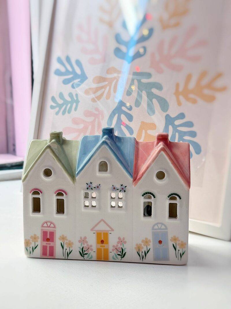 Bruciatore di coni o porta tealight Pastel house collection