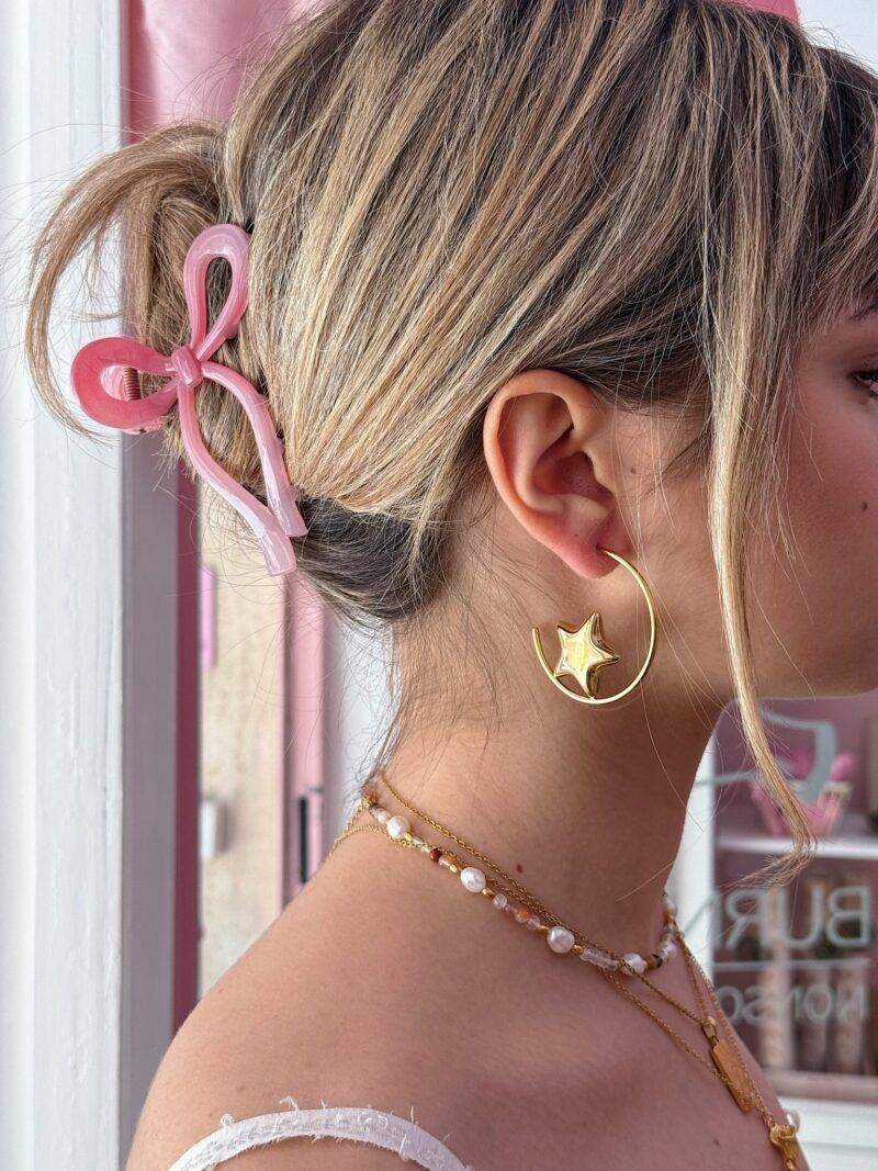 Orecchini star hoop - immagine 2