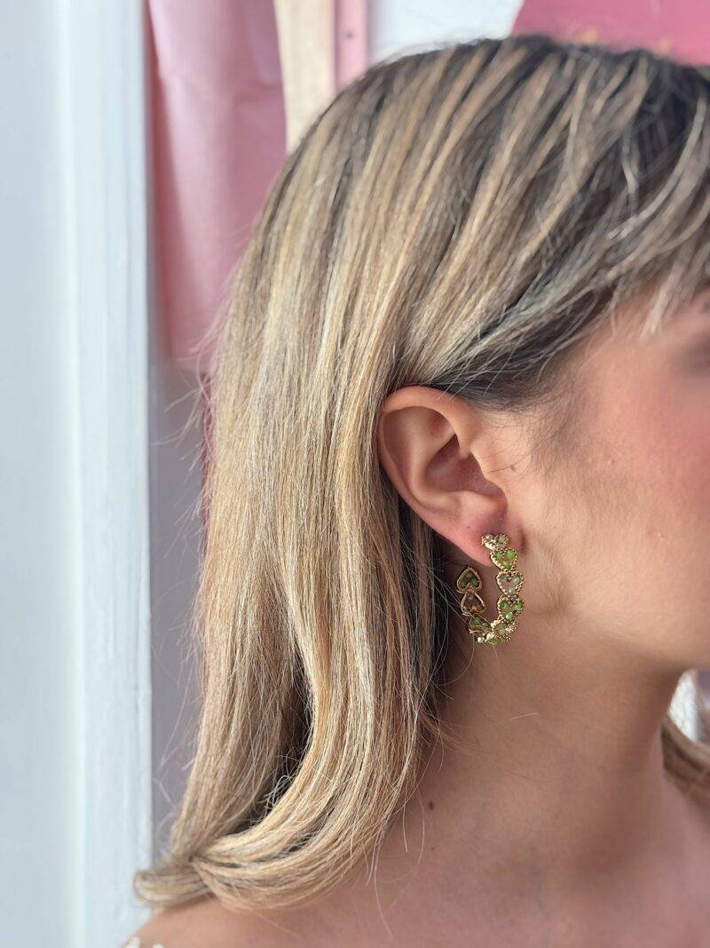 Orecchini heart hoop - immagine 4