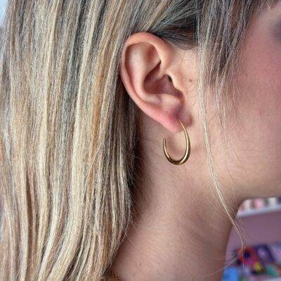 Orecchini oval hoop