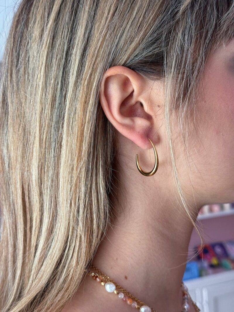 Orecchini oval hoop