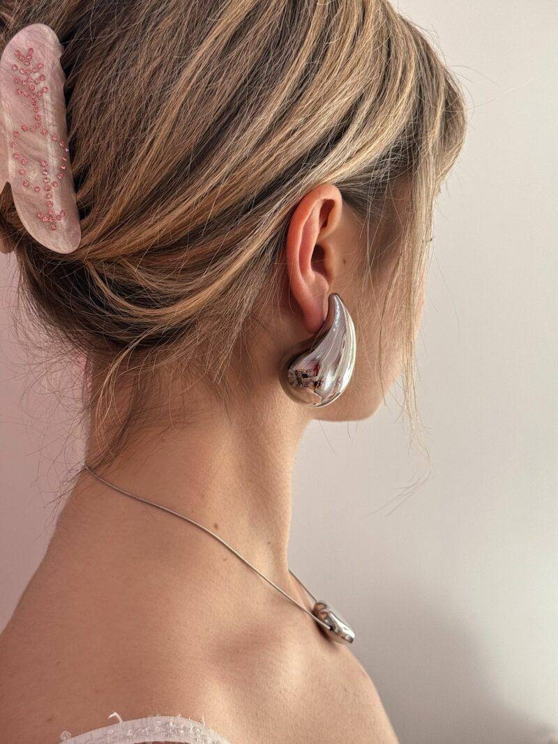 Orecchini goccia XL oro/argento