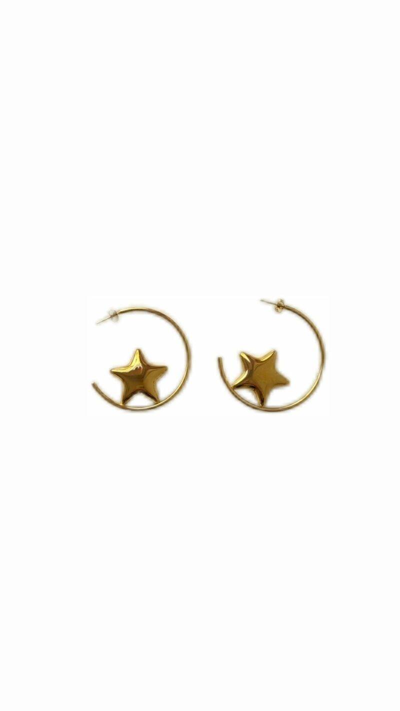 Orecchini star hoop