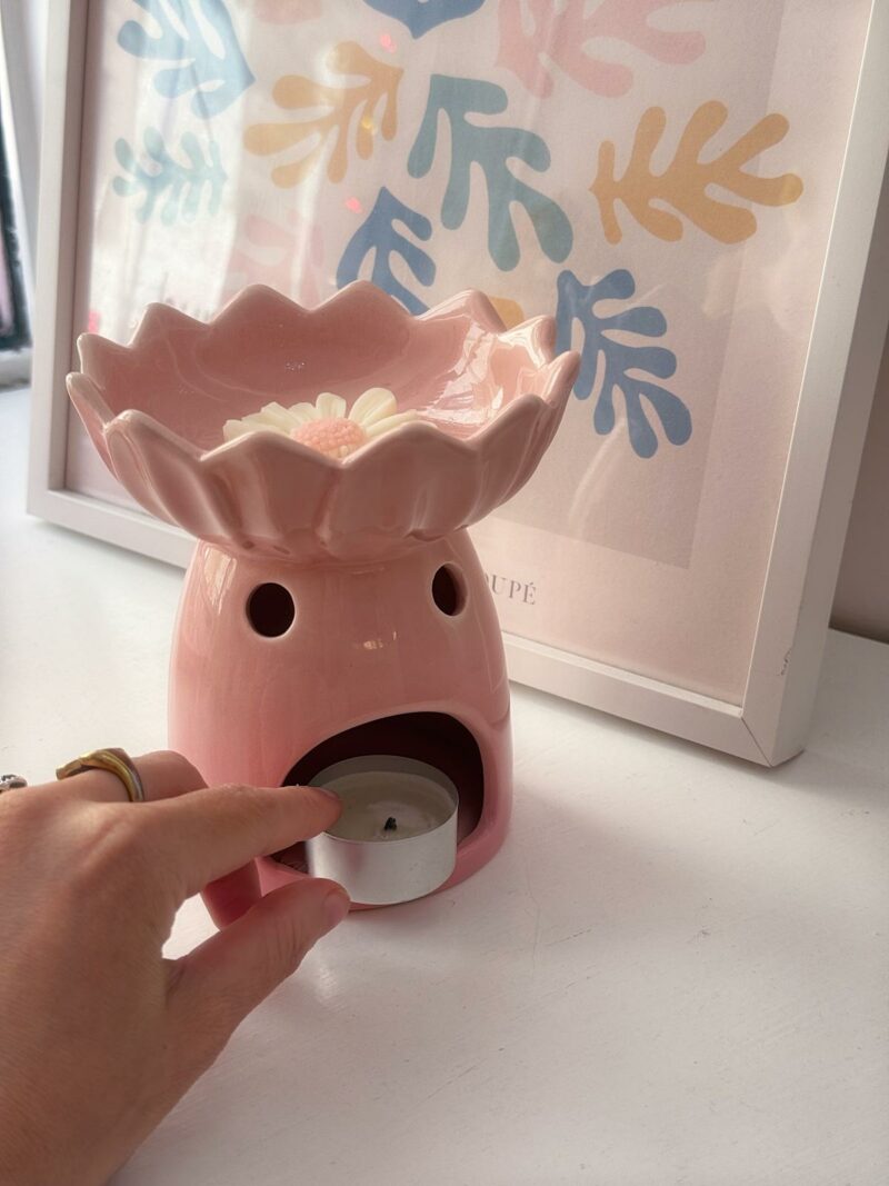 Bruciatore essenze ninfea rosa